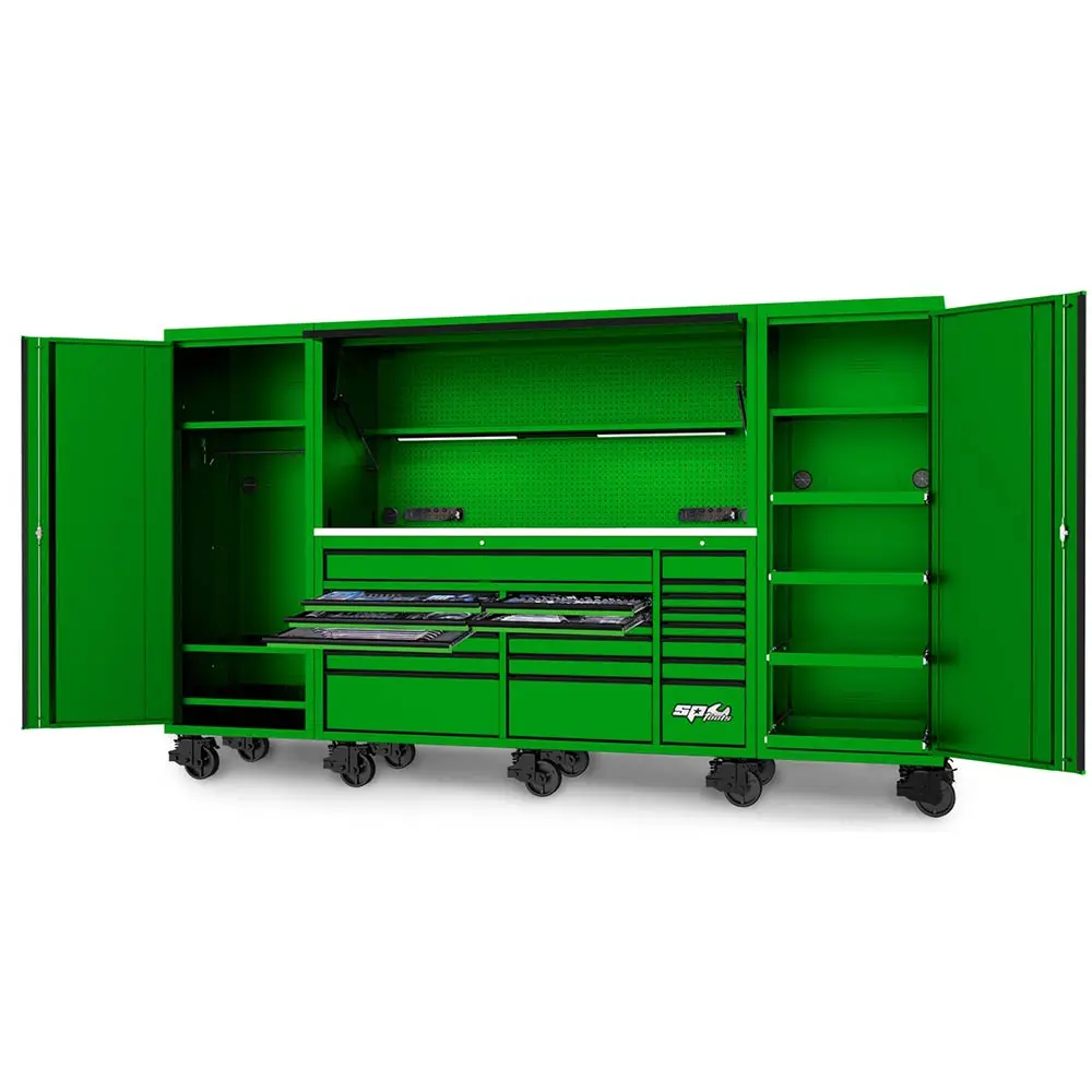 SP TOOLS 21 Drawer USA Series Tool Kit Green - 704 Piece SP50845G