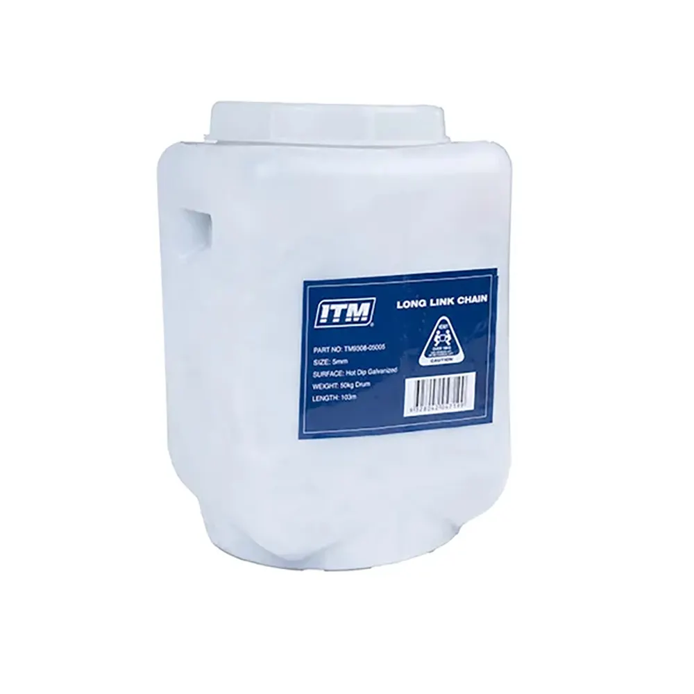 ITM 10mm 50kg Drum Galvanised Customised Link Chain TM9308-05010
