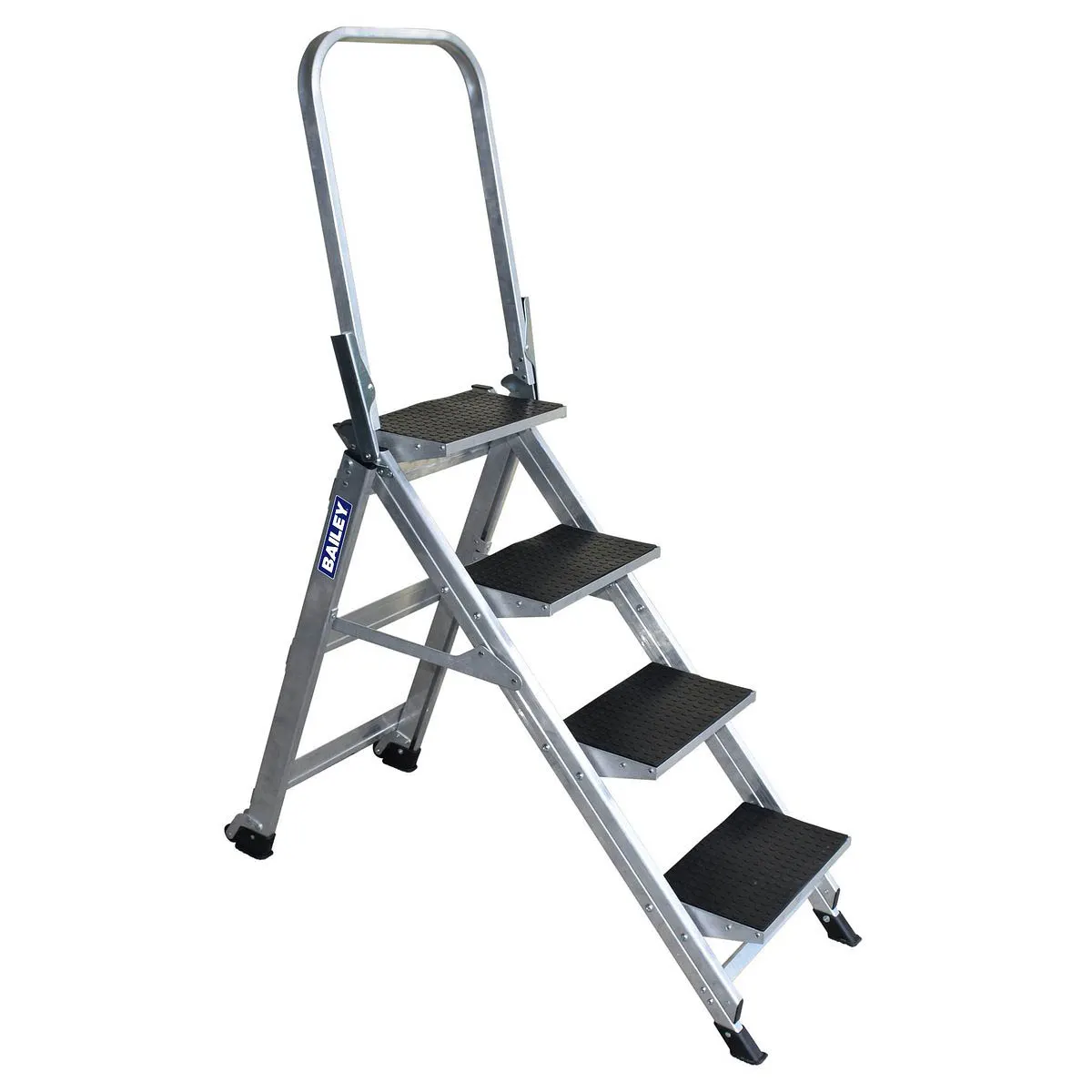 BAILEY Stairway Ladder 4 Step with Safety Rail FS13752