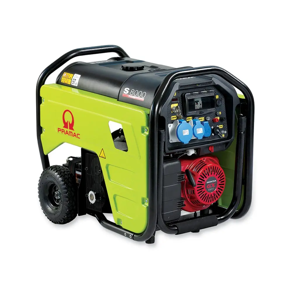 PRAMAC 8kVA Electric Start Petrol Generator with Honda Engine S8000 PD612SH2Z08