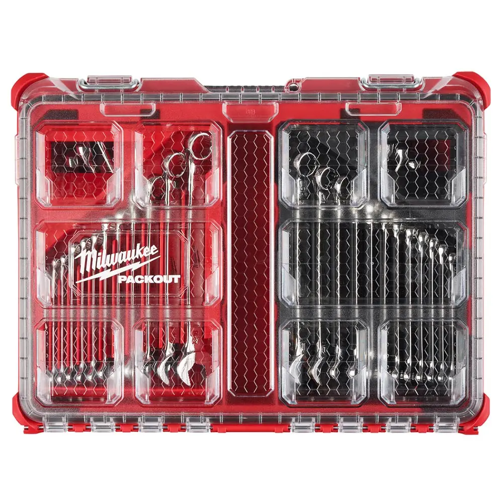 MILWAUKEE PACKOUT 30 Piece Combination Wrench Set - Metric & SAE 48229485