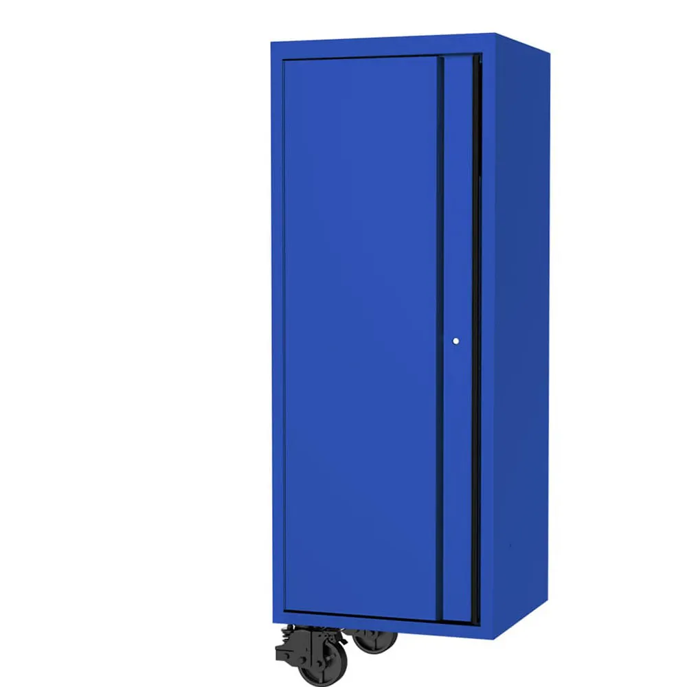 SP TOOLS 27inch USA Sumo Series Side Cabinet - 4 Roller Shelves & 1 Fixed Shelf - Blue/Black SP44880BL