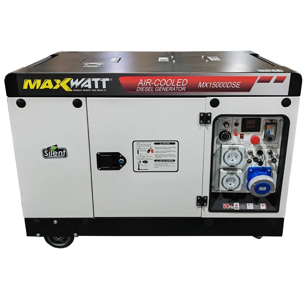 MAXWATT 15KVA Electric Start Diesel Silent Generator MX15000DSE