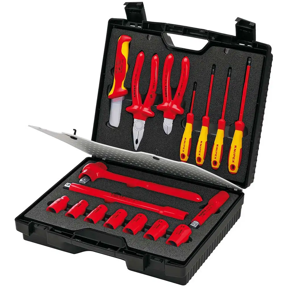 Knipex 1000V Electricians Compact Tool Kit - 17 Piece 989911