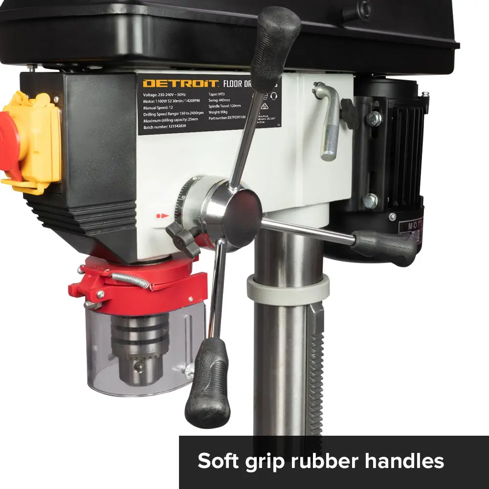 DETROIT 1100W 440mm Swing Floor Drill Press DETFDR1100