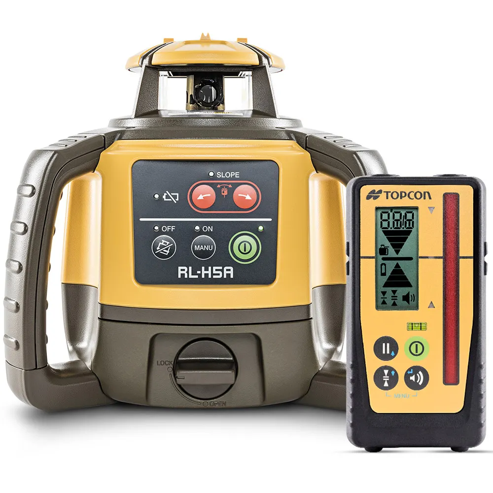 TOPCON RL-H5A Rotary Laser with Slope Rechargeable with Premium LS100D Receiver 1021200-10