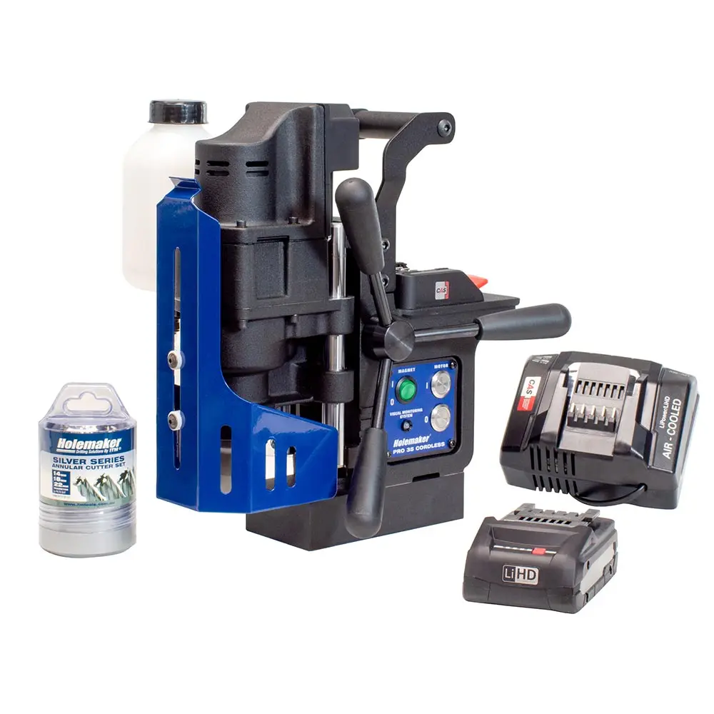 HOLEMAKER 35mm 18V 52mm Pro 35 Magnetic Base Drill HMPRO35-18VK1
