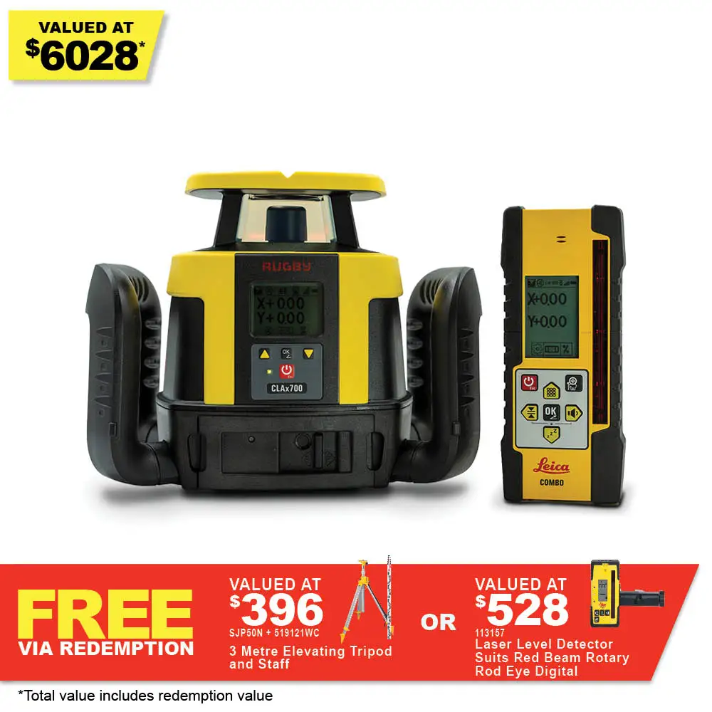 LEICA Dual Grade Level Laser with Com+Receiver LG6018543CLC