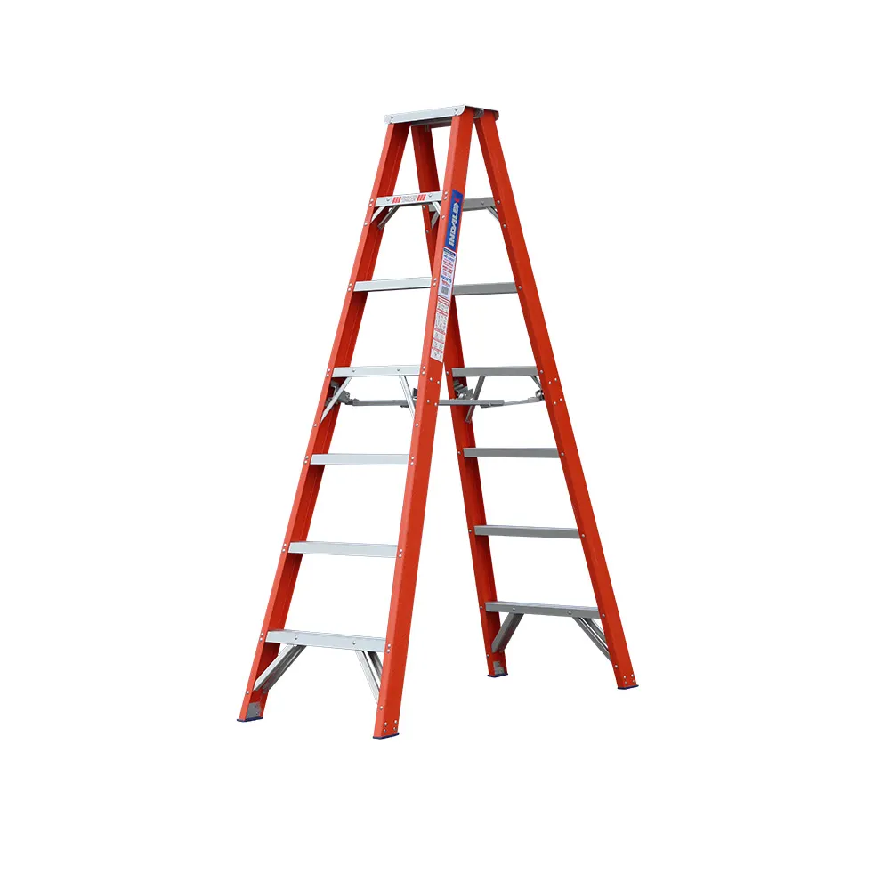 INDALEX 180kg Pro 2.1m Double Sided Fibreglass Step Ladder PROSF7D