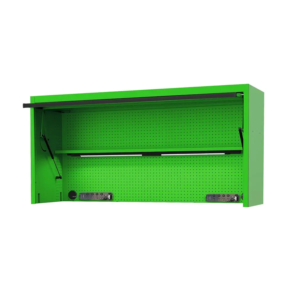 SP TOOLS 73inch USA Sumo Series Wide Power Top Hutch - Green/Black SP44830G