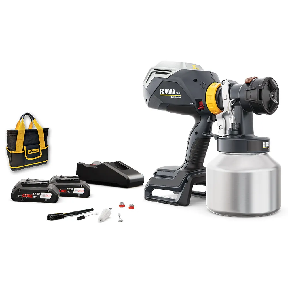 WAGNER 18V Cordless Spray Gun Kit w/ 2 x 4.0Ah Bosch ProCORE Battery 2455374