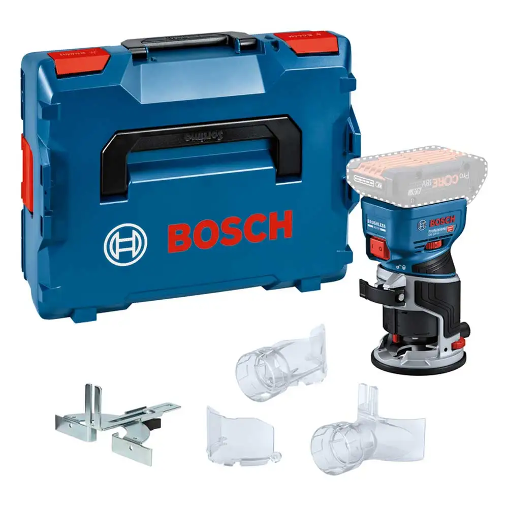 BOSCH 18V 1/4" Laminate Trimmer Skin With L-BOXX GKF 18V-8 UK 06016C2071