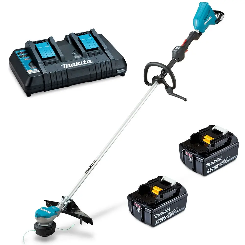 MAKITA 18Vx2 Brushless 2 x 5.0Ah Loop-Handle Line Trimmer Kit DUR368LPT2