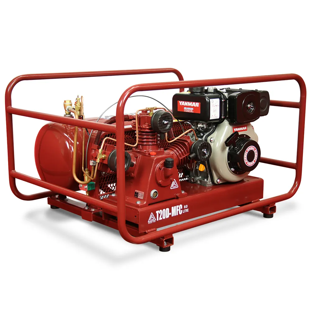 AIRMAC 4.7hp 60l 320l/Min Yanmar Diesel Multi Function Air Compressor AM T20D MFC