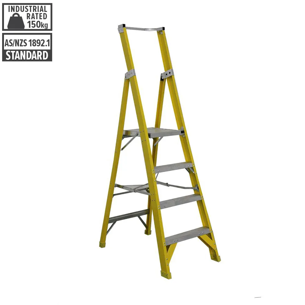 GUARDALL 1.2m 150kg Fiberglass Platform Ladder FA11104