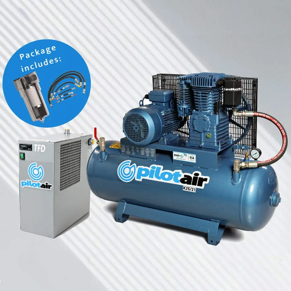 PILOT AIR K-Pack Reciprocating Compressor Complete System K25/21-PACK
