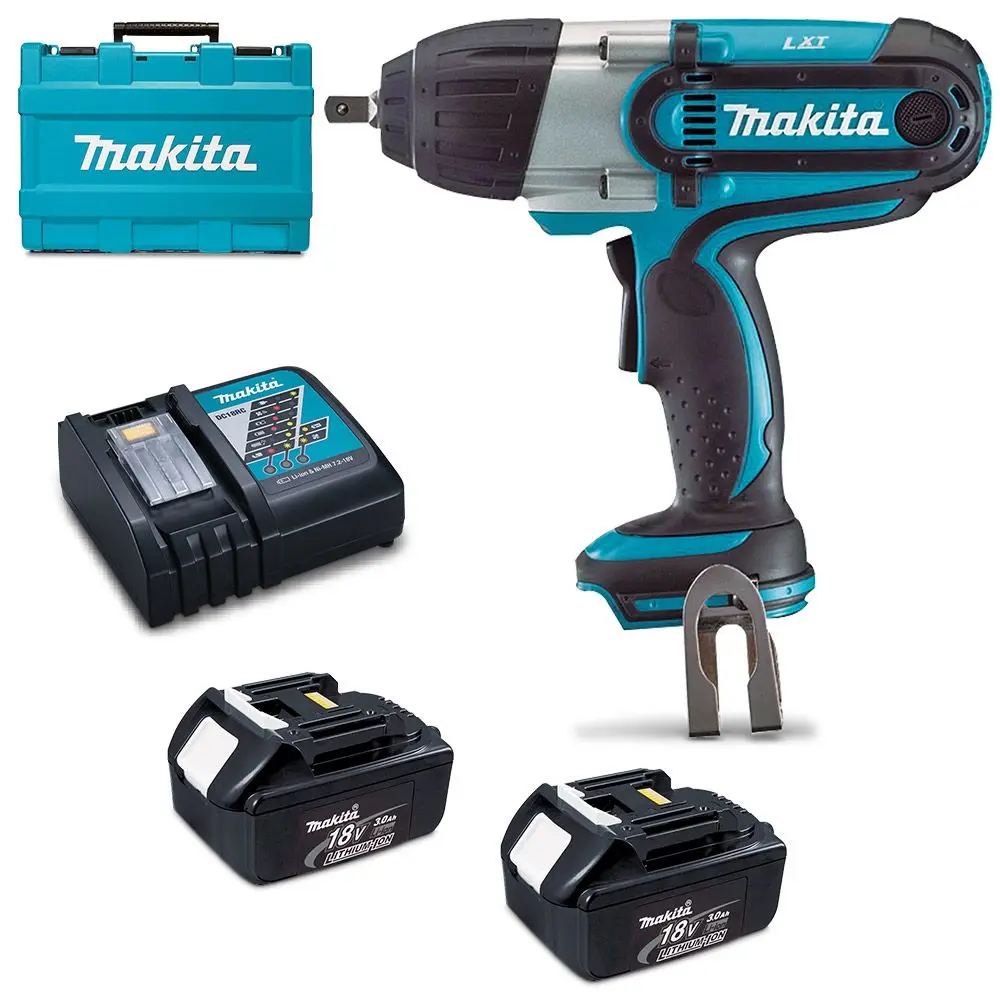 MAKITA 18V 3.0Ah Li-Ion Cordless 1/2inch Square Impact Wrench Kit DTW450RFE