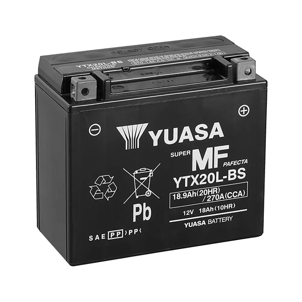 YUASA MOTORCYCLE YTX20L-BS Motorcycle Battery 156021