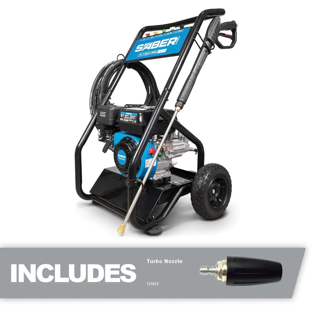 SABER 3000psi 7hp Petrol Pressure Washer SPW3000