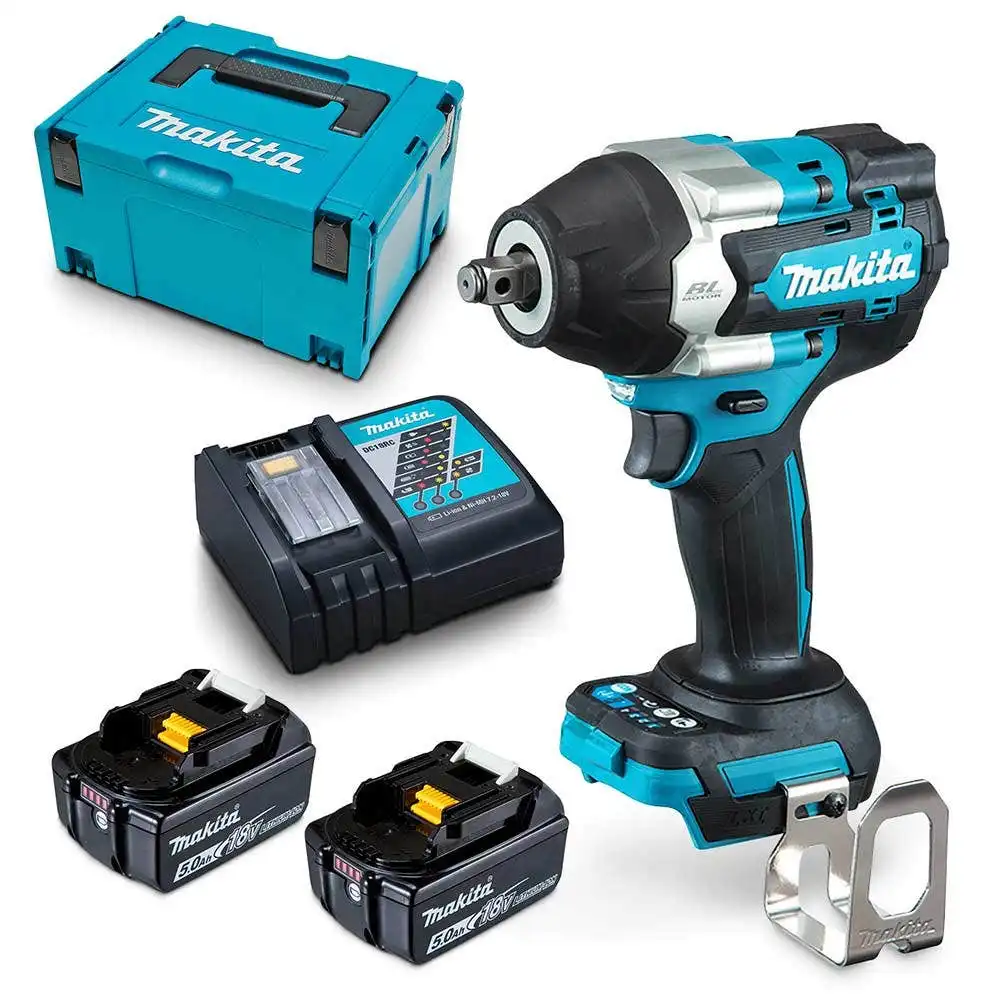 MAKITA 18V 2 x 5.0Ah 1/2" Impact Wrench Kit DTW700RTJ