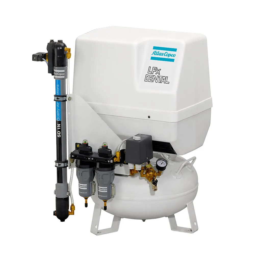 ATLAS COPCO 1HP 24L Premium Oil Free Piston Compressor w. Receiver & Dryer 8115410428