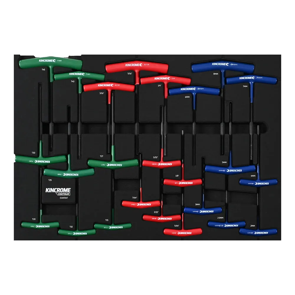 KINCROME Contour HEX/TORX Eva Tray With Tools - 24 Piece EVA924