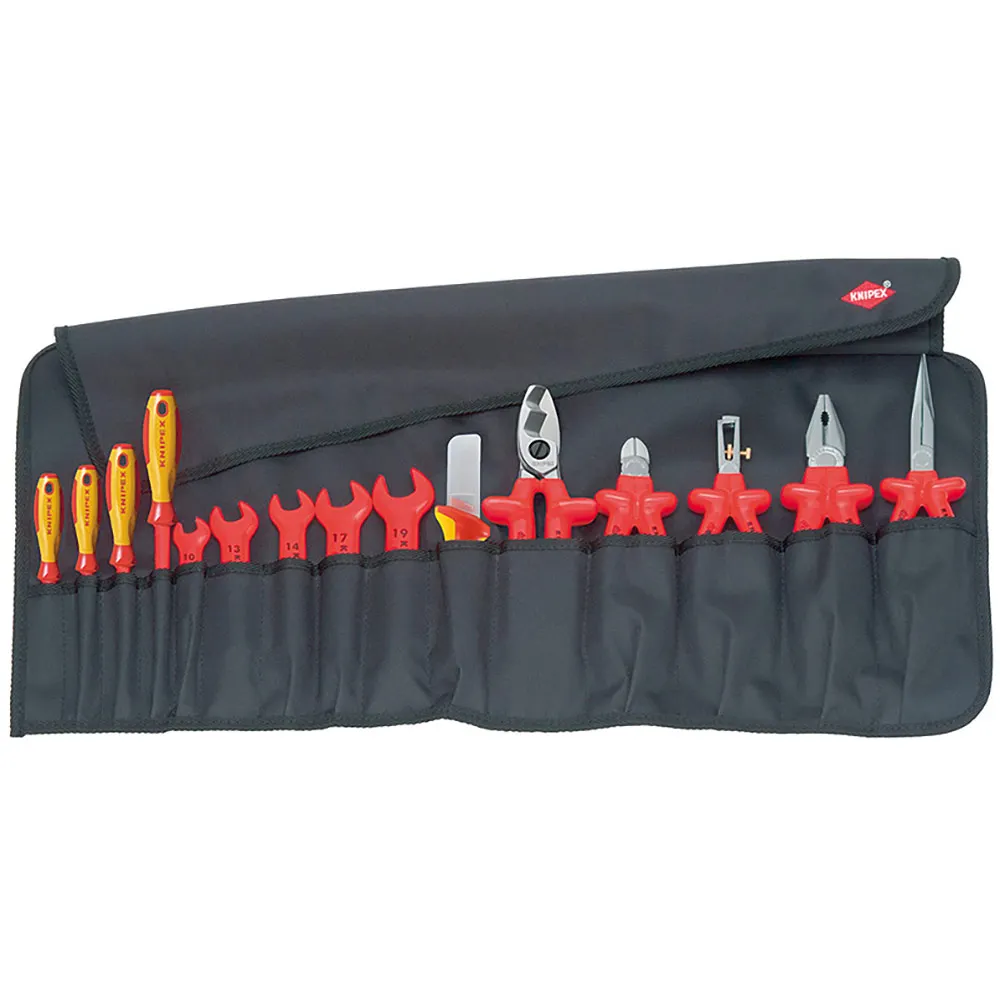 Knipex 1000V Electricians Tool Roll - 15 Piece 989913