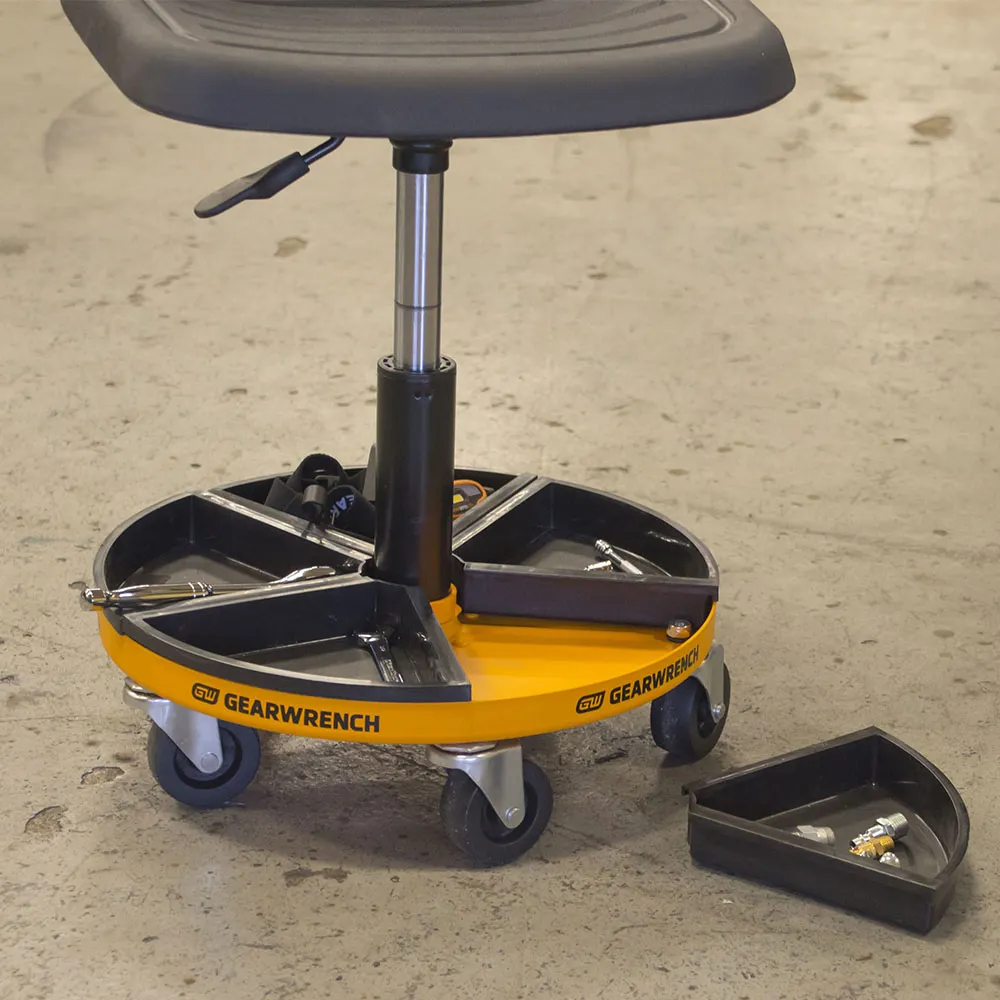 GEARWRENCH Adjustable Height Swivel Mechanics Seat 18inch to 22inch 86994