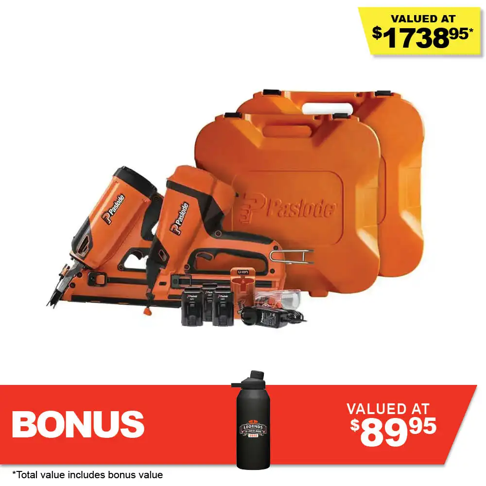 PASLODE 7.4V 2 Piece TrimMaster & FrameMaster Gas Combo Kit S20583