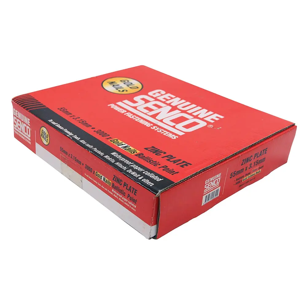 SENCO Hardend Framing Nails Zinc Plate - 55mm Box of 3000 GOLD55