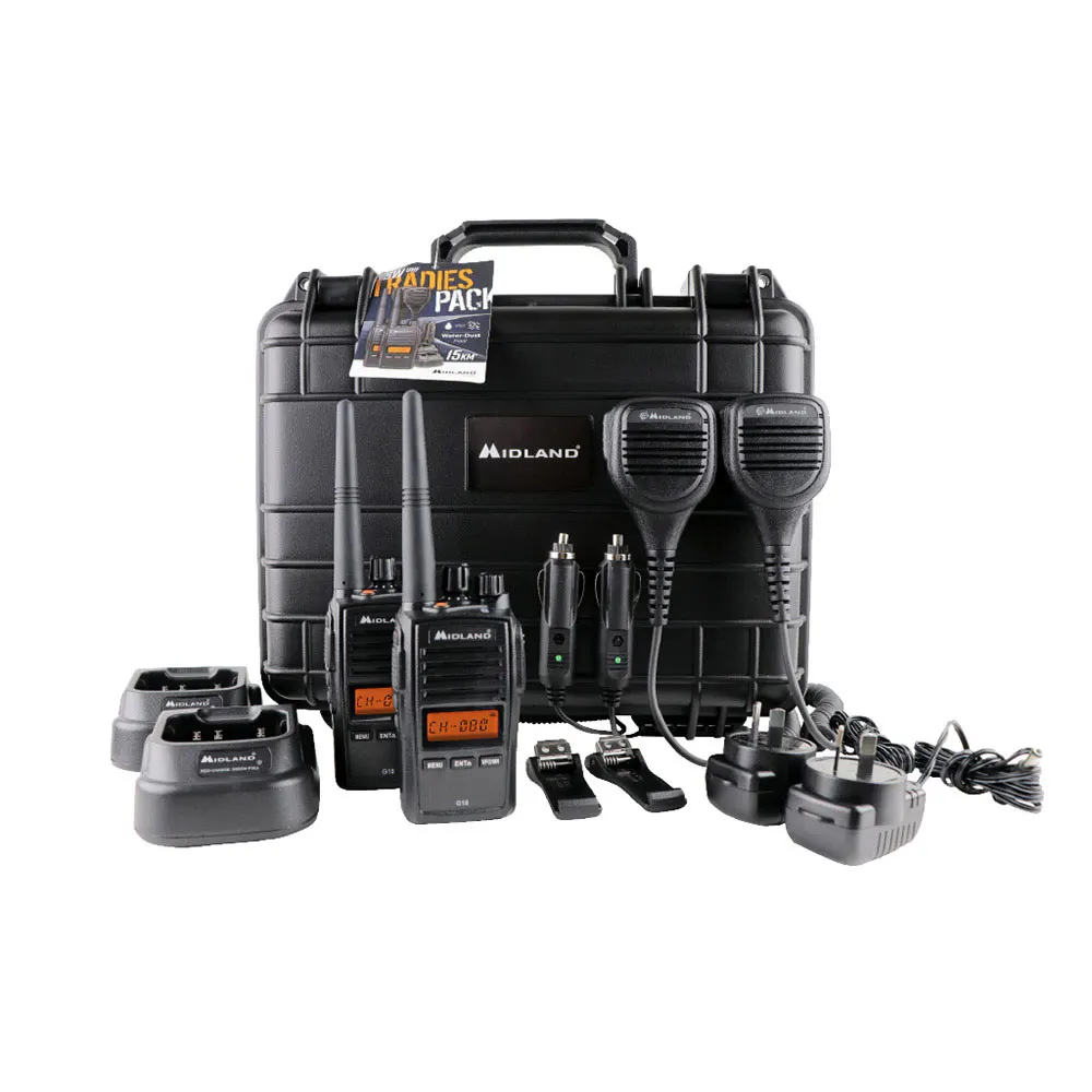 MIDLAND CB G18 5W Tradies Pack UHF Radio G18-2TP