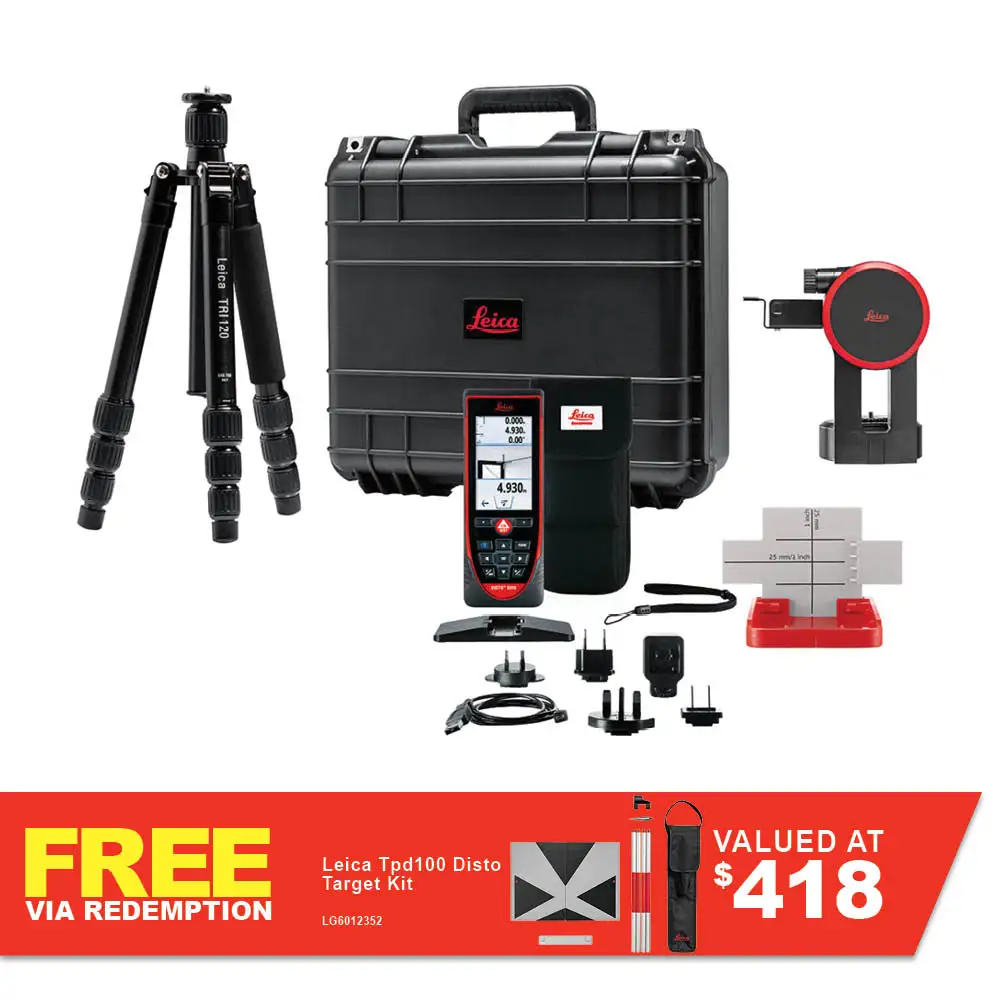 LEICA Disto S910 Package Includes TRI120 Tripod, FTA360-S and Hard Case LG887900
