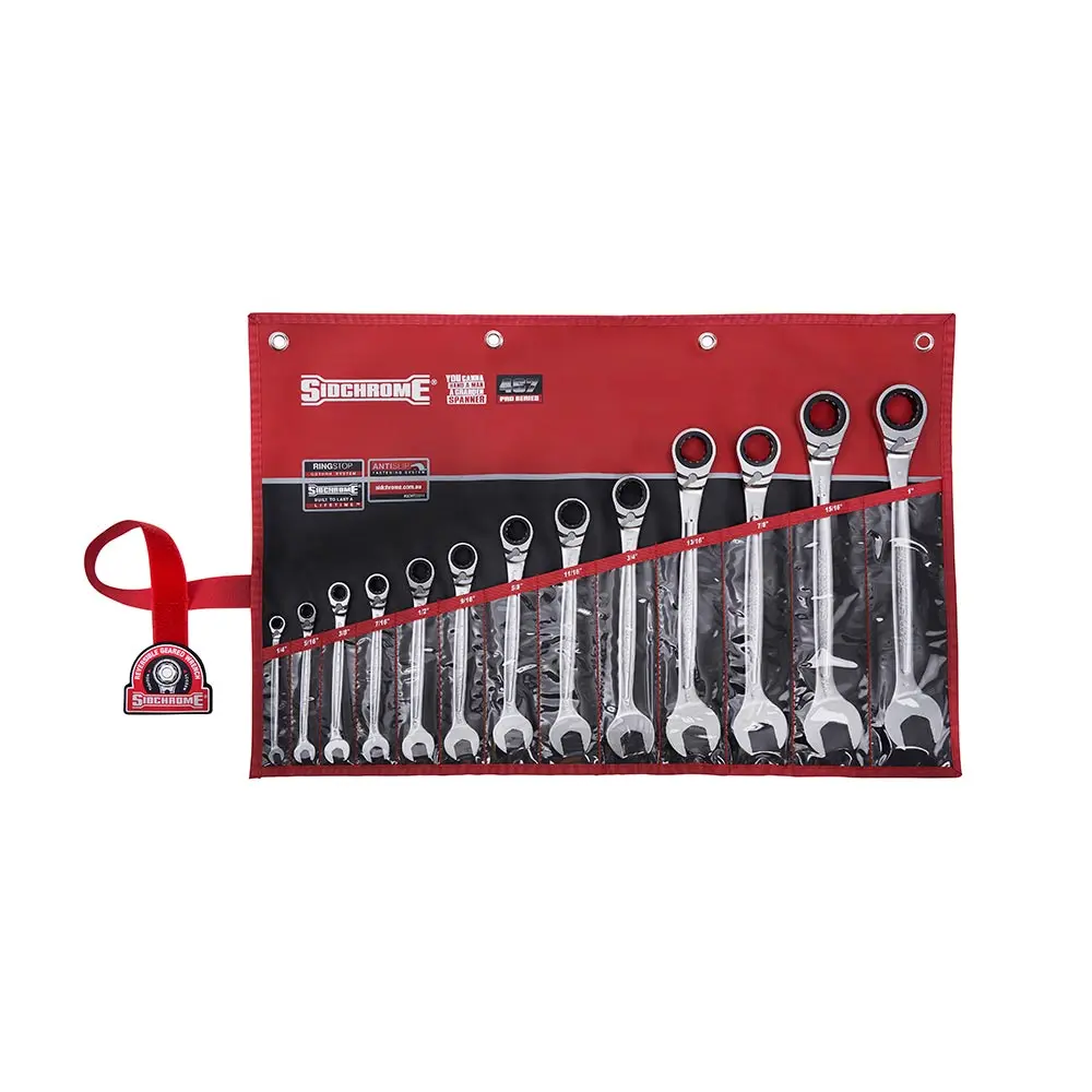 SIDCHROME R/OE Af Geared Spanner Set - 13 Piece SCMT22211