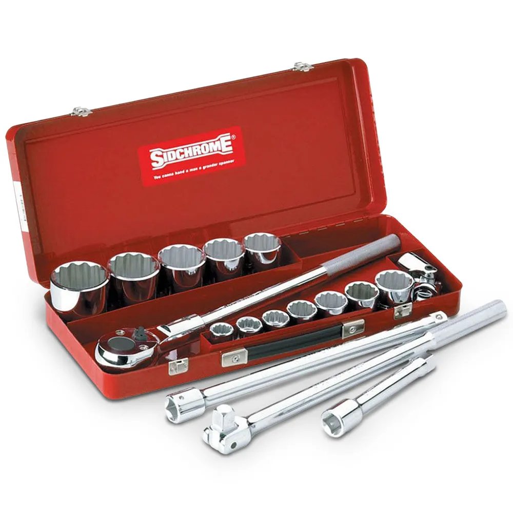 SIDCHROME 3/4inch SD Met 17Pce Socket Set SCMT15205