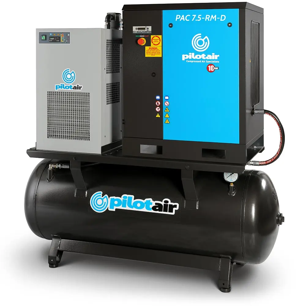 PILOT AIR 7.5KW Fixed Speed Rotary Screw Compressor Full Feature PAC 7.5-RM-D