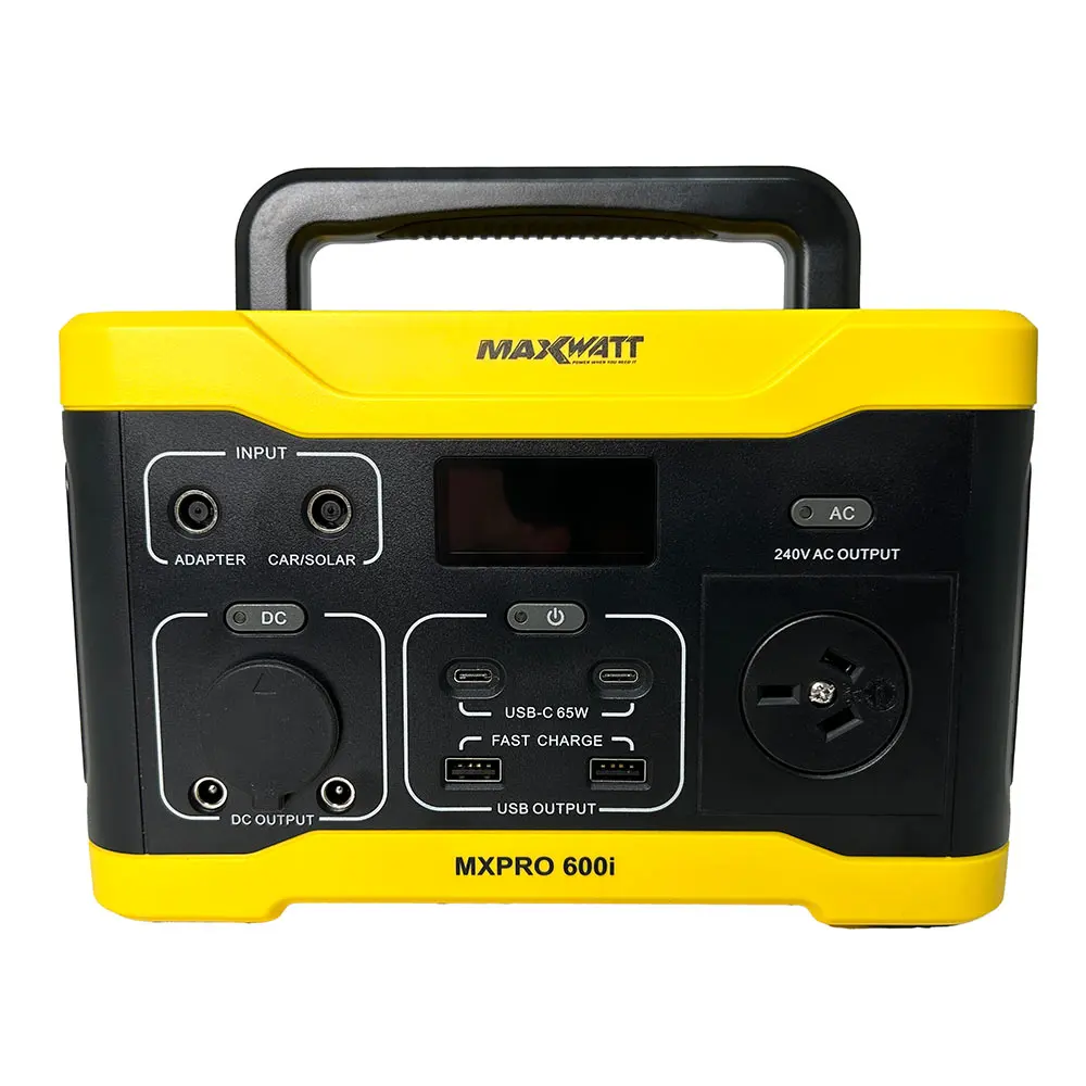 MAXWATT 300W Rated/600W Peak Power Pro Series Portable Power Station & Carry Bag MXPRO600I
