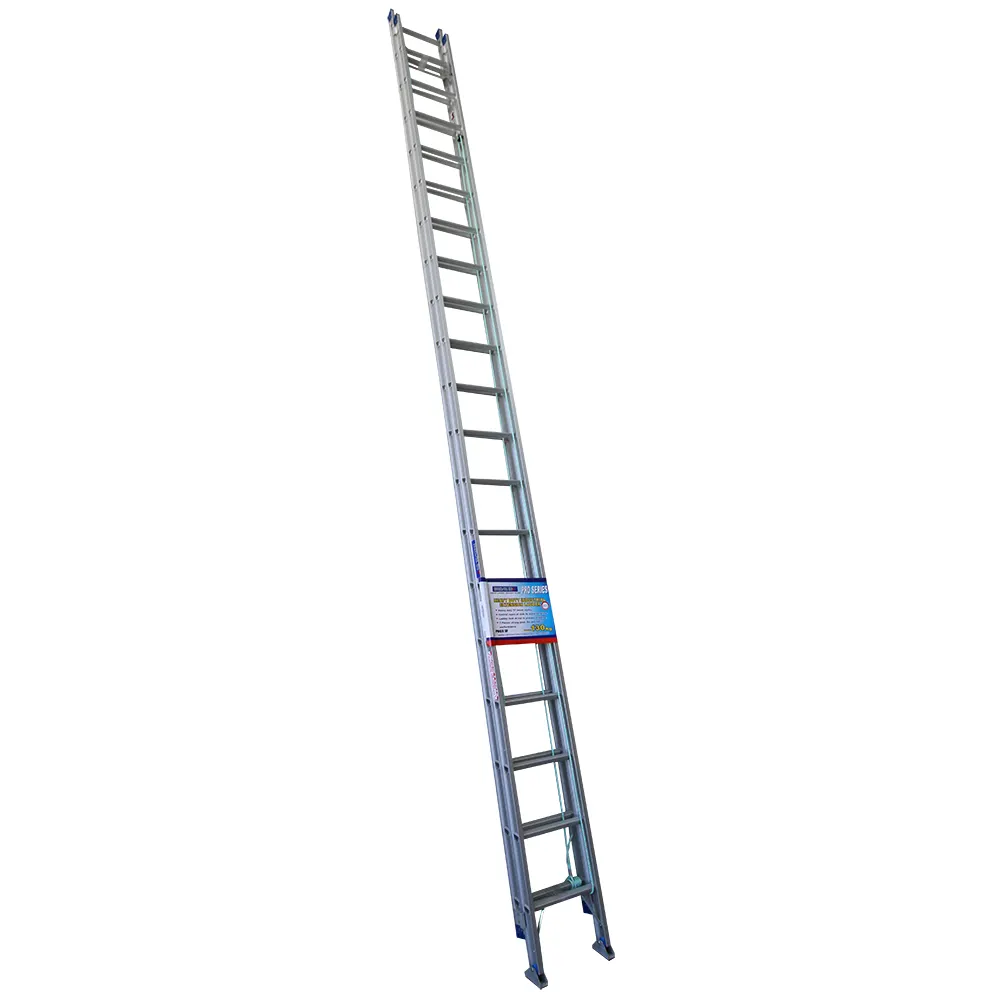 INDALEX 130kg Pro 6.3m-10.8m Aluminium Extension Ladder-Swivel Feet PROX36-SF