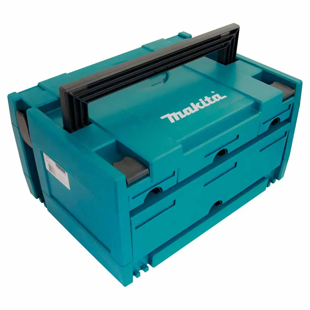 MAKITA MAKPAC 3 - 4 Draw Bit Box Storage Case P-84311