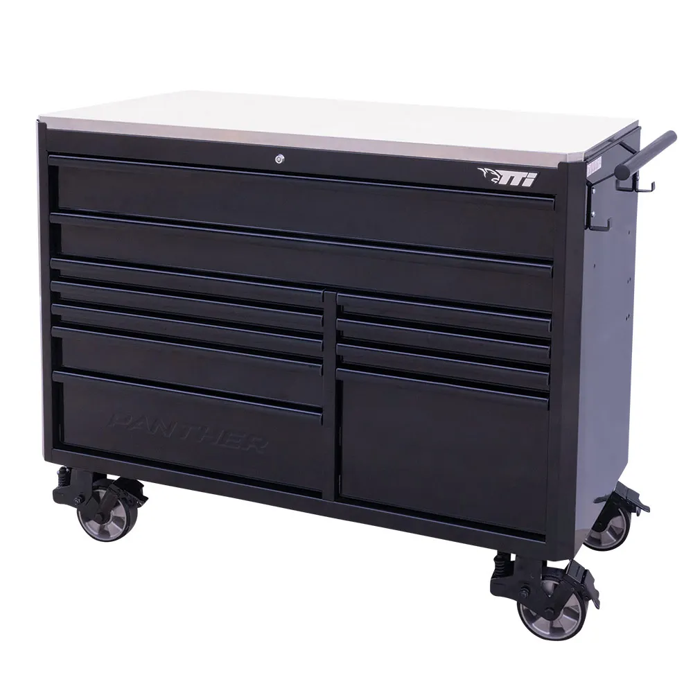 TTI 52" 11 Drawer Tool Trolley - Black TTR5211