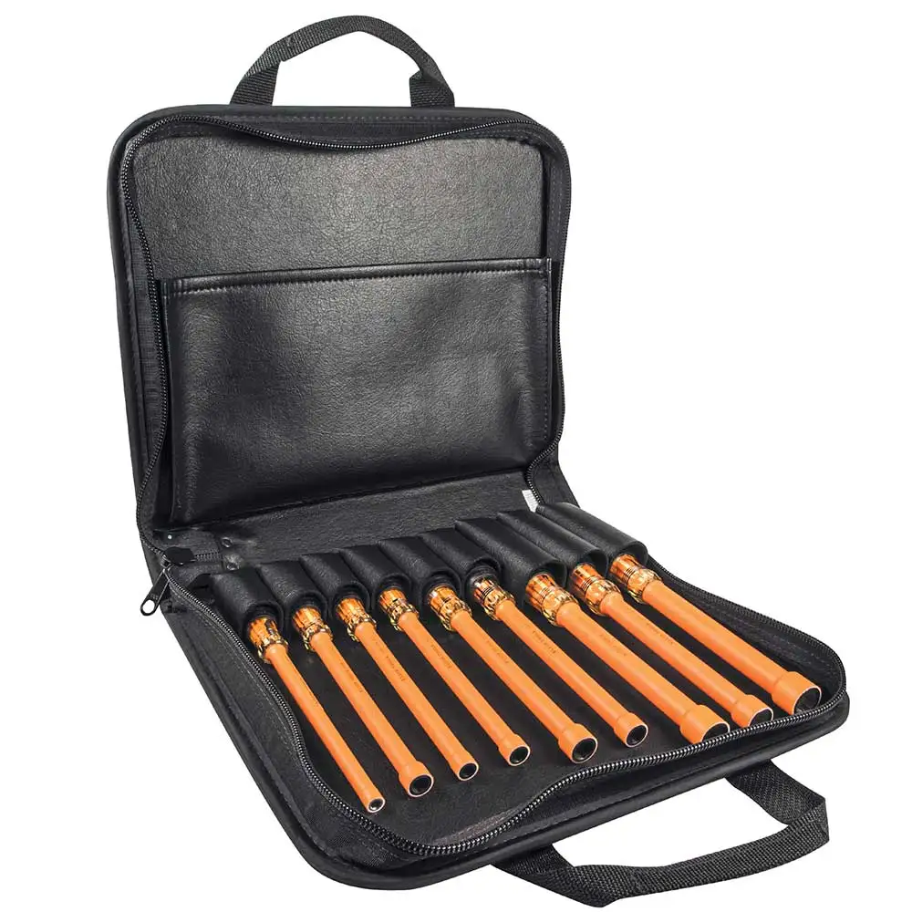 KLEIN 6inch Shaft Insulated Nut Driver Set - 9 Piece A-33524