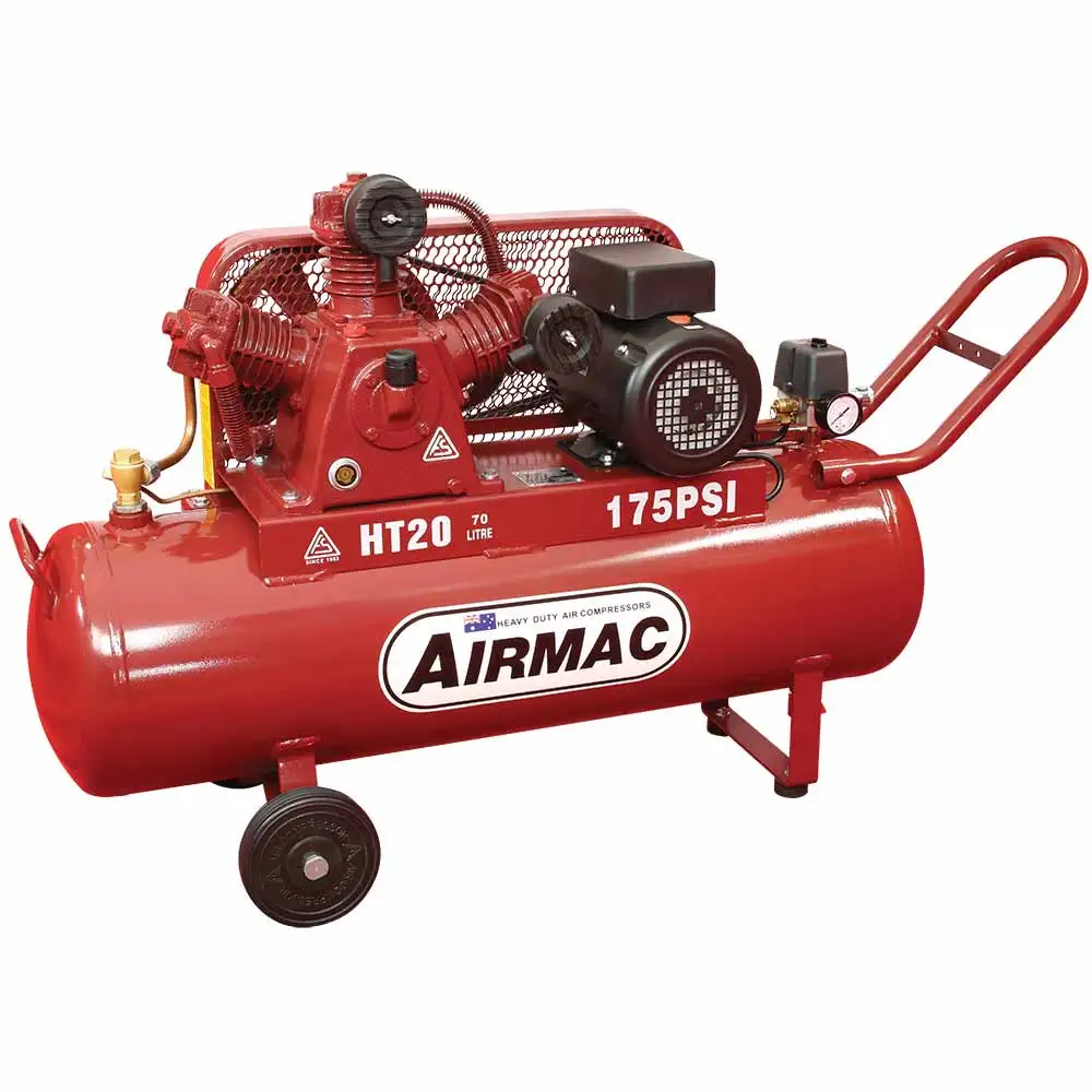 AIRMAC 3.2HP 70L 260L/MIN 240V 175PSI Air Compressor AMHT20240V