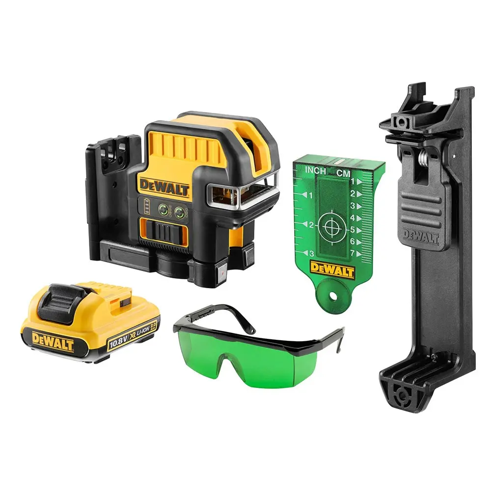 DEWALT 12V Cross Line Laser Level Kit DCE0822D1G-XE
