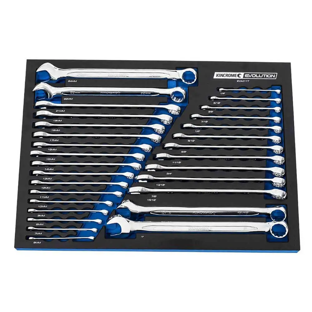KINCROME Evolution Eva Tray 30 Piece Combination Spanner EVA411T