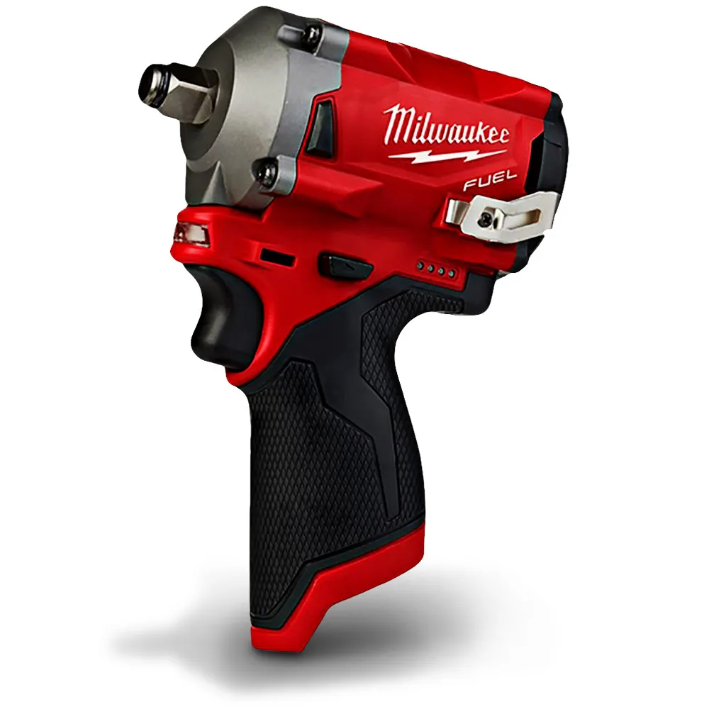 MILWAUKEE 12V FUEL 1/2inch Stubby Impact Wrench Kit M12FIWF12-202B