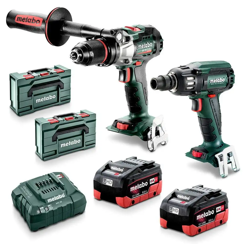 METABO 18V Brushless 2 Piece 2 x 8.0Ah Combo Kit AU68203280