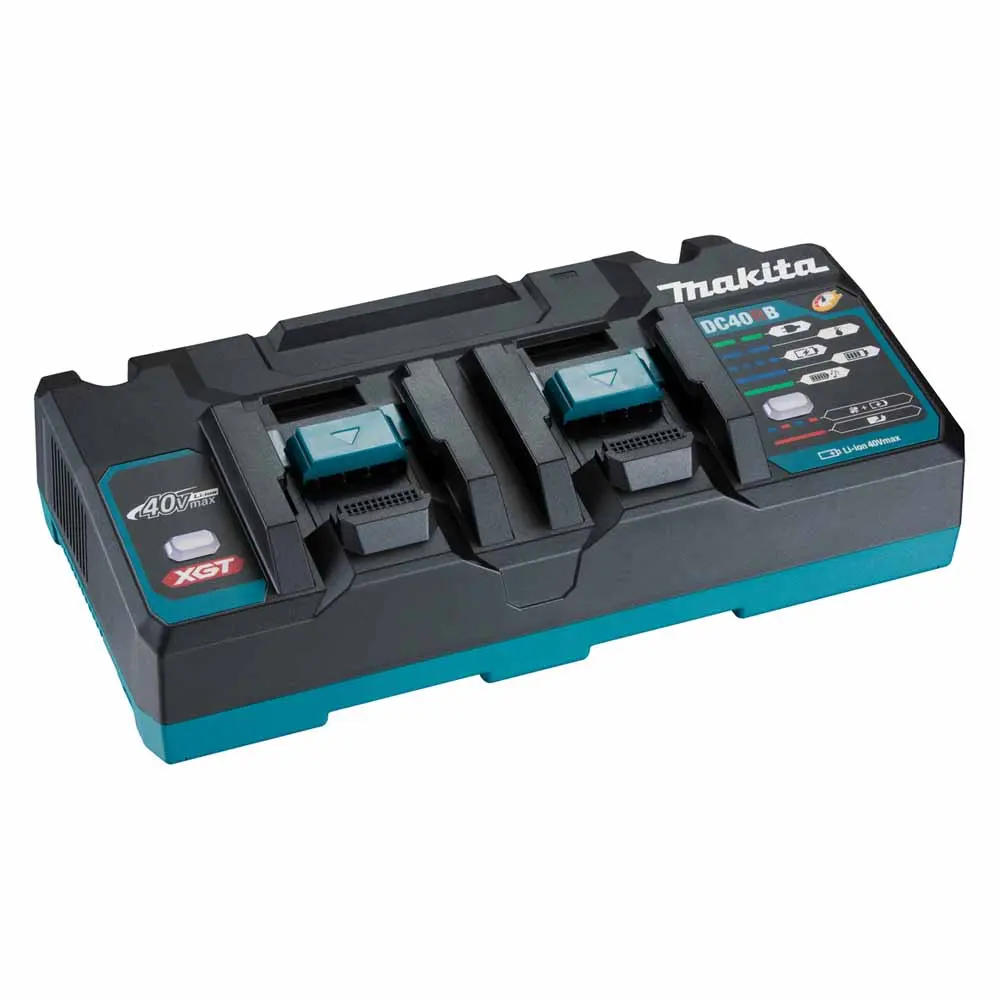 MAKITA 40V Max XGT Dual Port Rapid Charger DC40RB 191N15-3