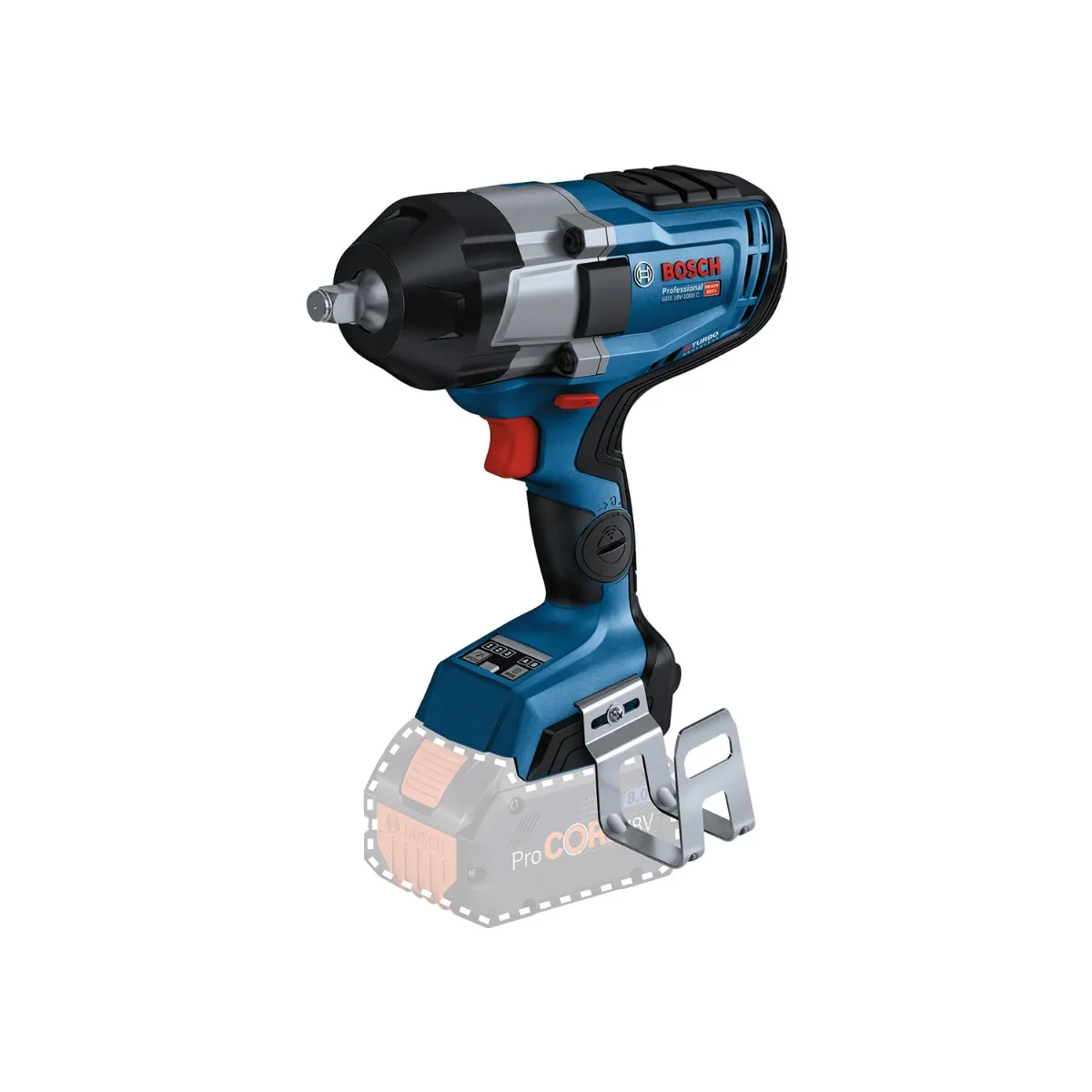 BOSCH 18V Brushless 1/2inch Impact Wrench Skin GDS 18V-1000 0.601.9J8.000