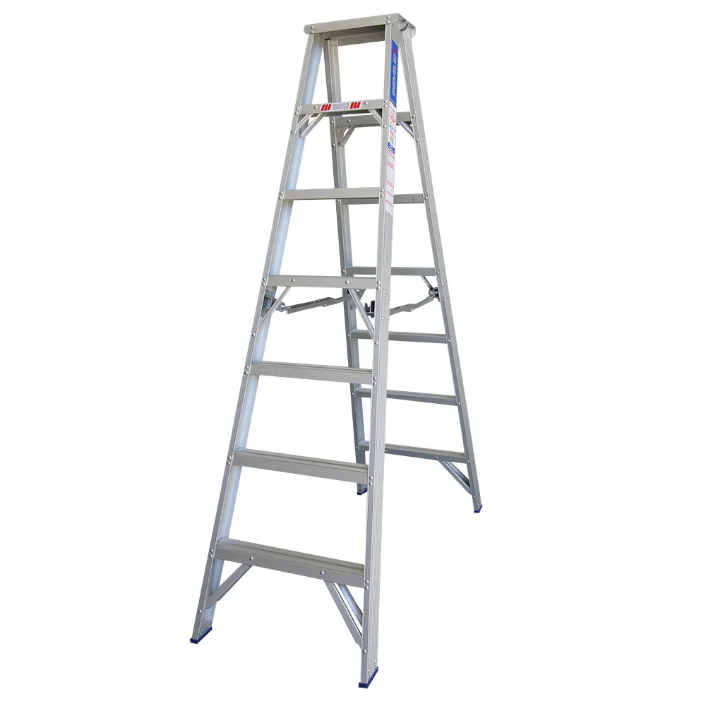 INDALEX 180kg Pro 2.1m Aluminium Double Sided Step Ladder PROS7D
