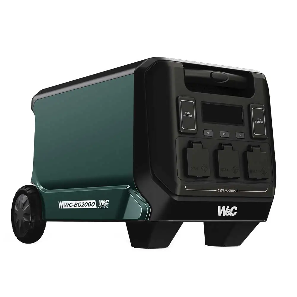WELLING & CROSSLEY 2000W 1843WH Portable Power Station WC-BG2000