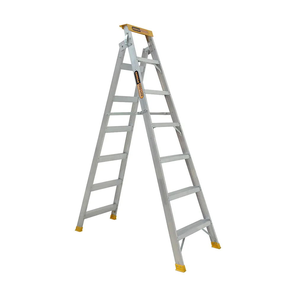GORILLA 2.05 - 3.74m 150kg Pro-Lite 7 Step Aluminium Dual Purpose Ladder Industrial DM007-PRO